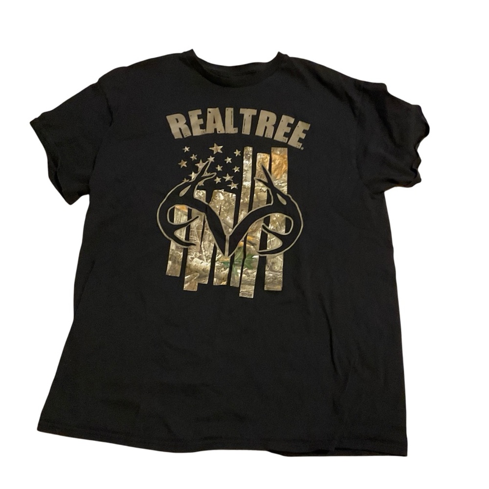 Realtree Charcoal Logo Tee